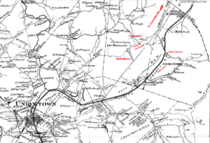 Map of Fayette County, 1872